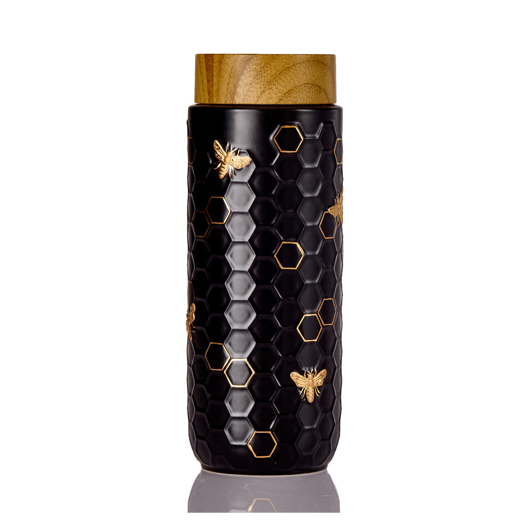 Honey Bee Travel Mug / Gold 16 oz-0