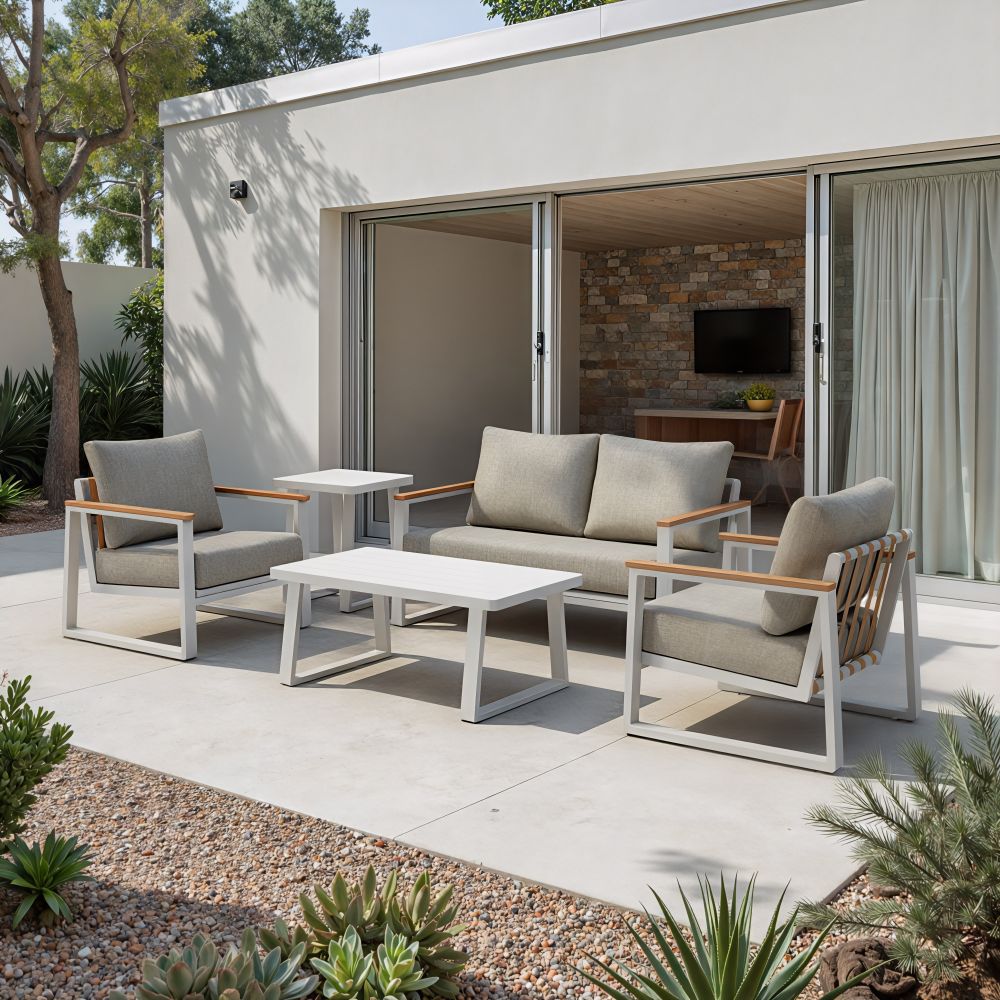 Welt Aluminum Outdoor Coffee Table