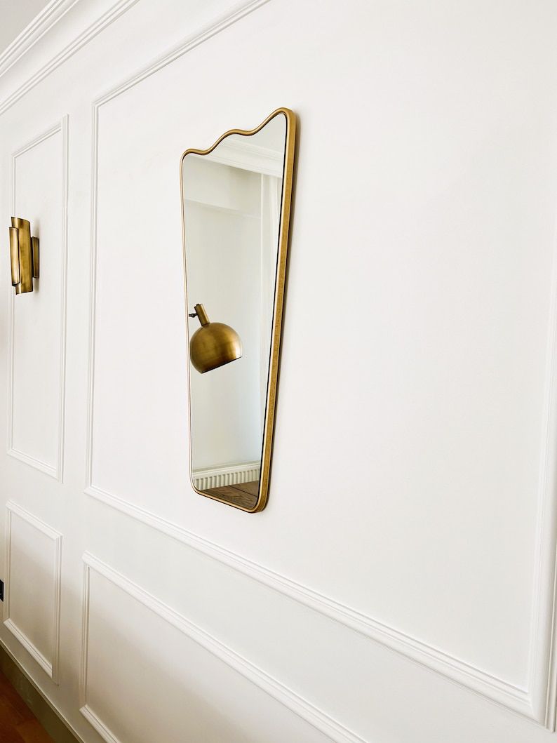 Wavy Irregular Mirror Asymmetrical Mirror Home Decor