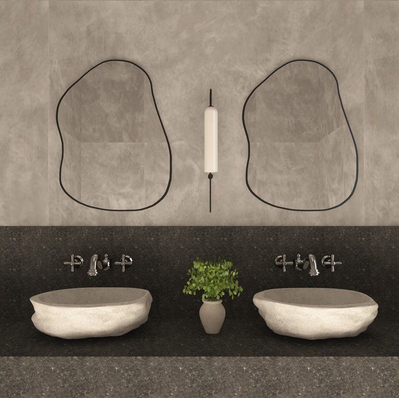 Sienna Asymmetrical Mirror - Handmade Irregular Wall Mirror