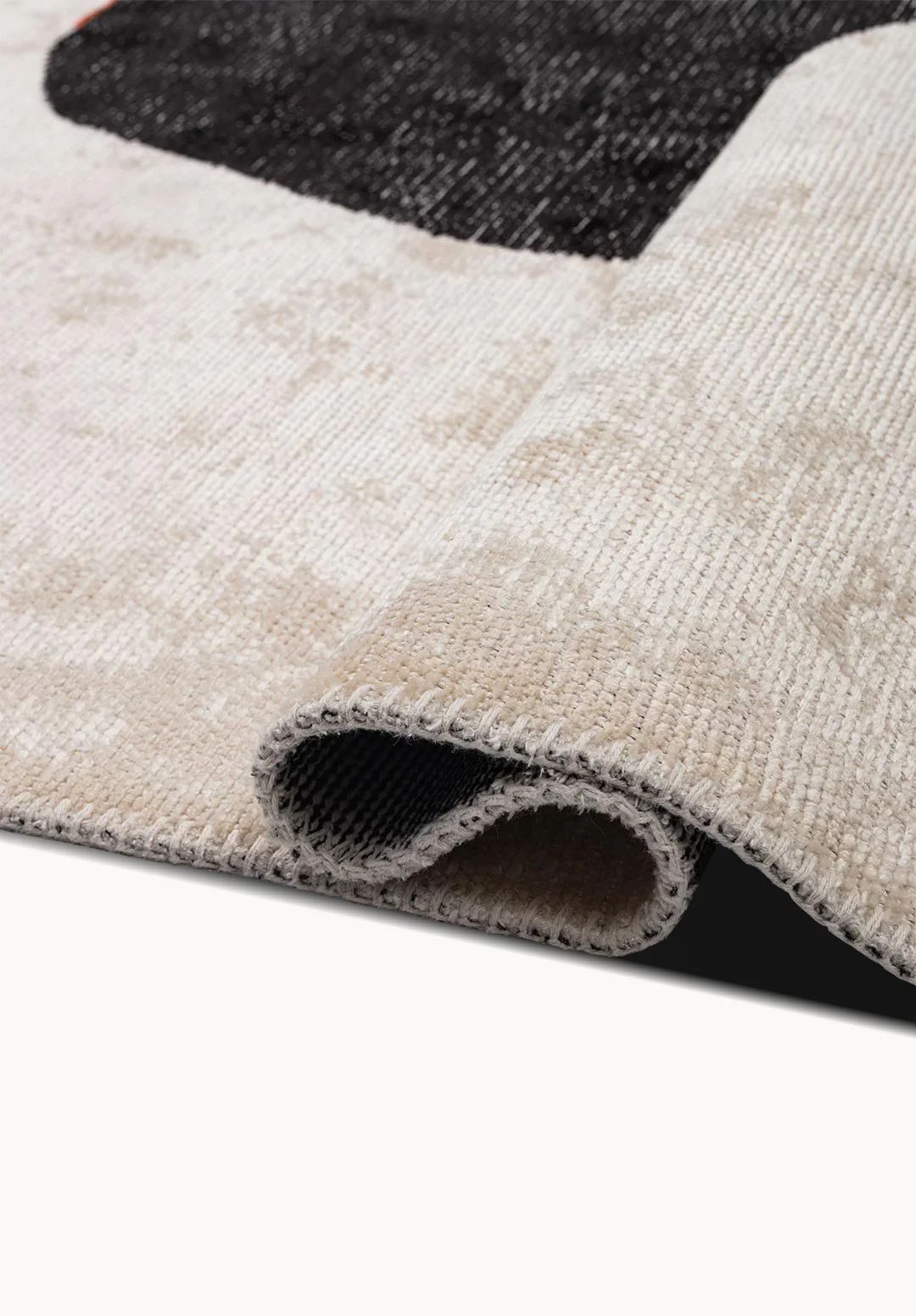 Black Symbol Rug - Decorative Pattern Area Rug | Alpken