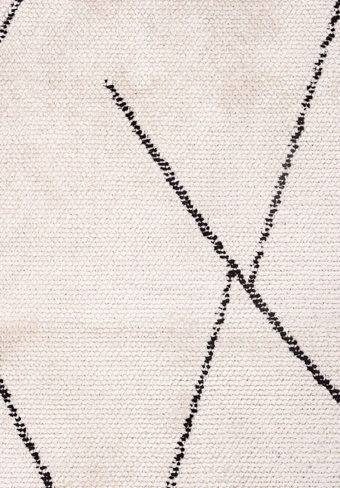 Sophisticated Black Fine Patterned Rug - Elegant Area Rug | Alpken