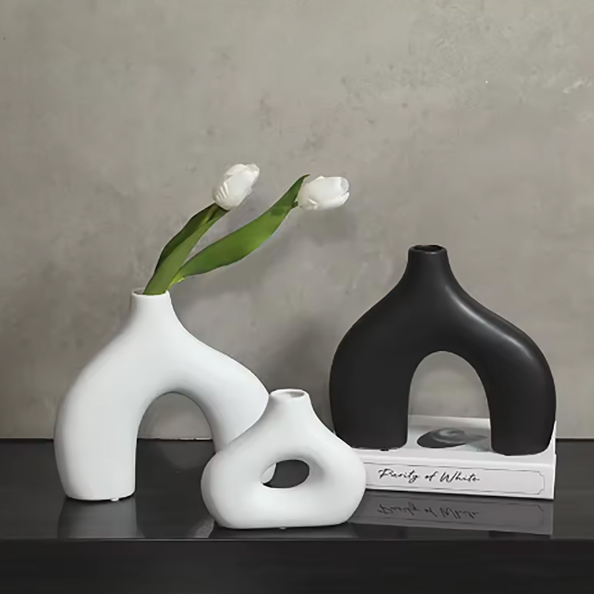 Cutout Vase-White-2