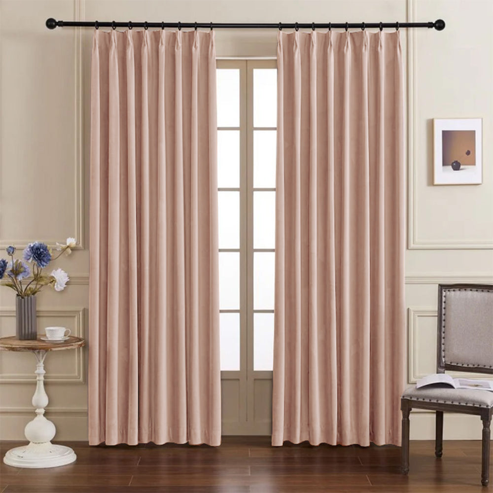 Whitney Luxury Matte Velvet Thermal Curtains