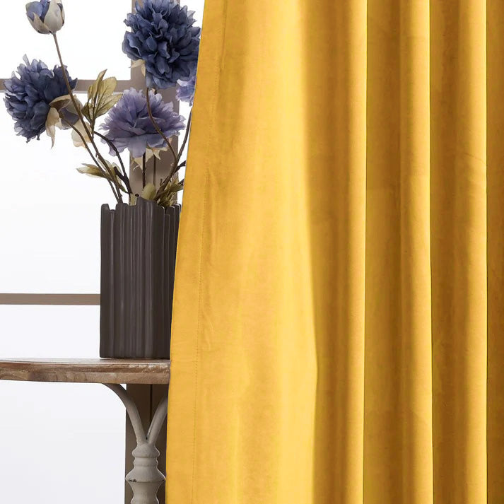 Whitney Luxury Matte Velvet Thermal Curtains