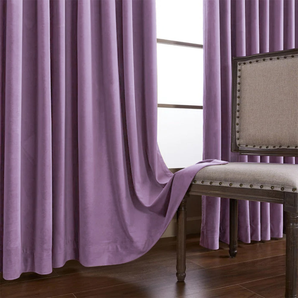 Whitney Luxury Matte Velvet Thermal Curtains