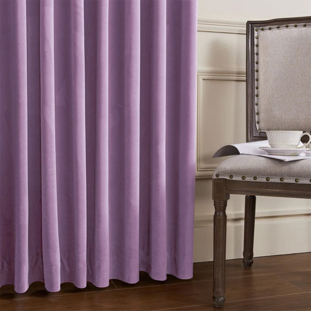 Whitney Luxury Matte Velvet Thermal Curtains