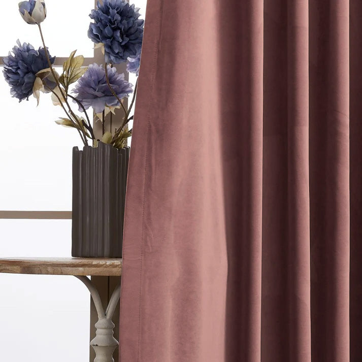 Whitney Luxury Matte Velvet Thermal Curtains