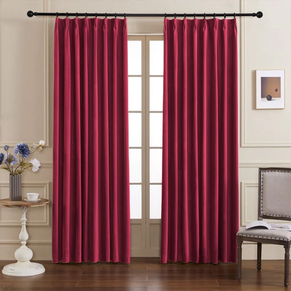 Whitney Luxury Matte Velvet Thermal Curtains