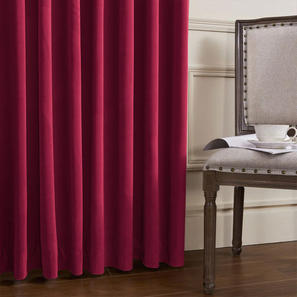Whitney Luxury Matte Velvet Thermal Curtains