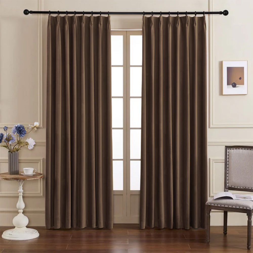 Whitney Luxury Matte Velvet Thermal Curtains