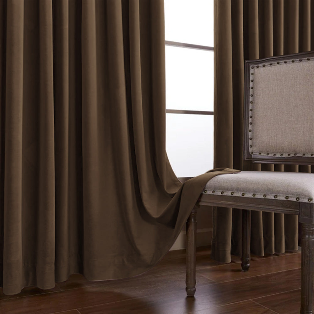 Whitney Luxury Matte Velvet Thermal Curtains