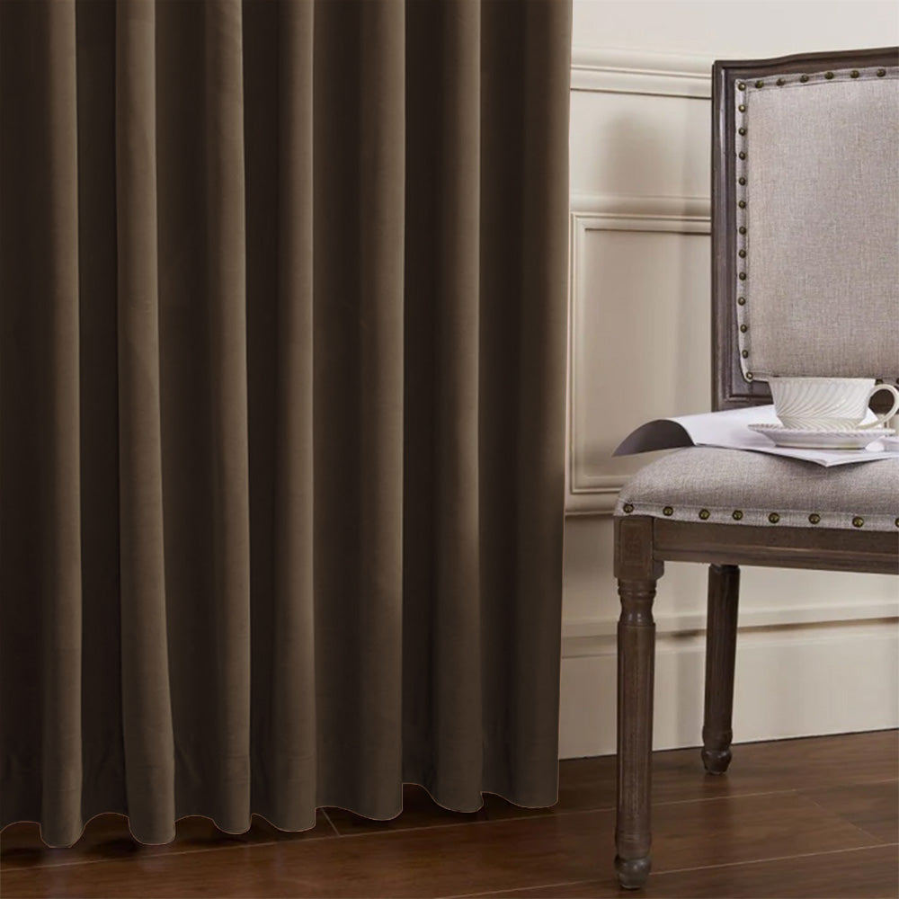 Whitney Luxury Matte Velvet Thermal Curtains
