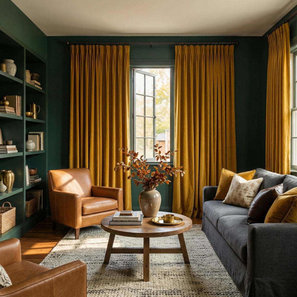 Whitney Luxury Matte Velvet Thermal Curtains