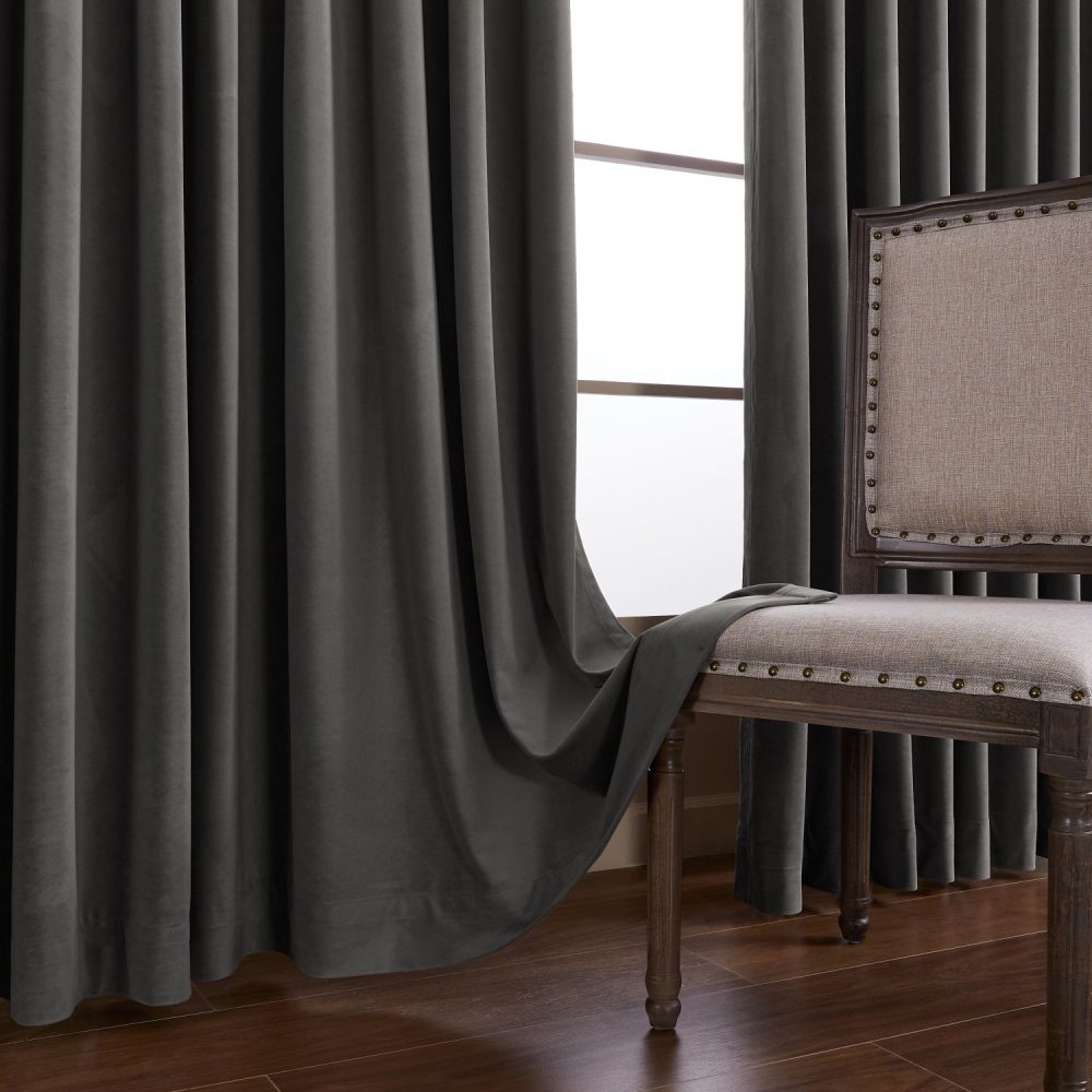 Whitney Luxury Matte Velvet Thermal Curtains