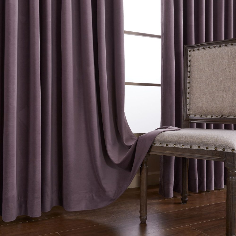 Whitney Luxury Matte Velvet Thermal Curtains