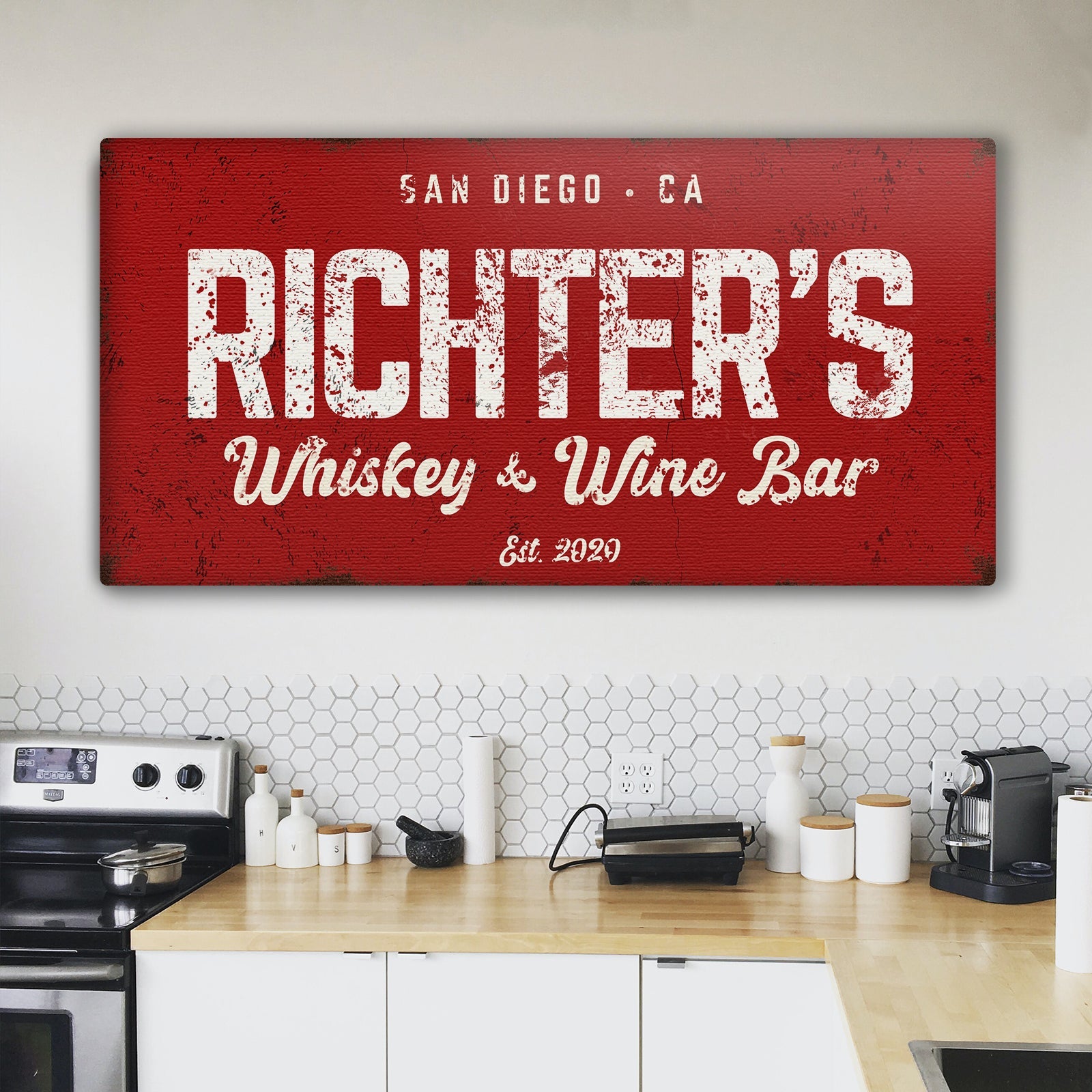 Whiskey And Wine Bar Sign