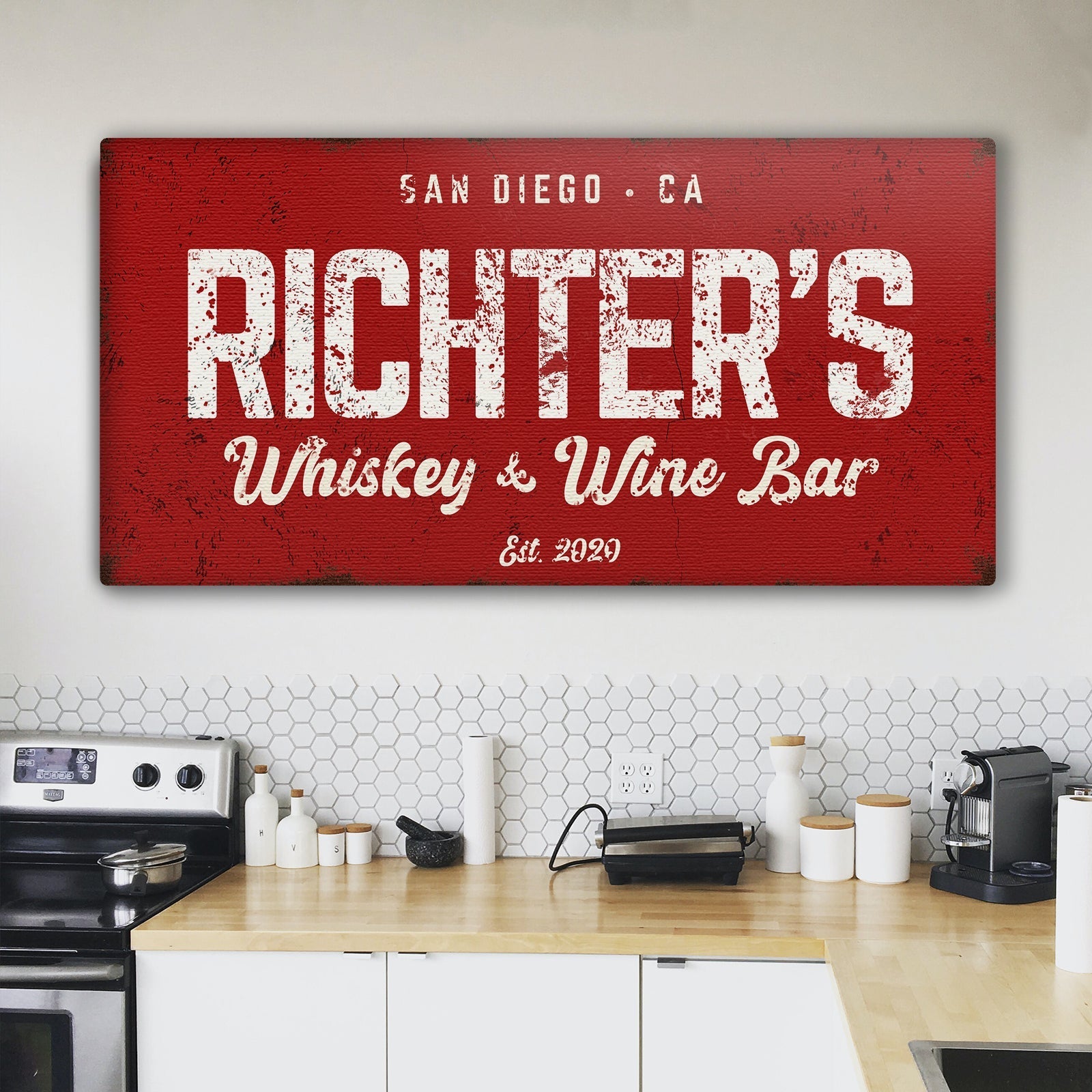 Whiskey And Wine Bar Sign III