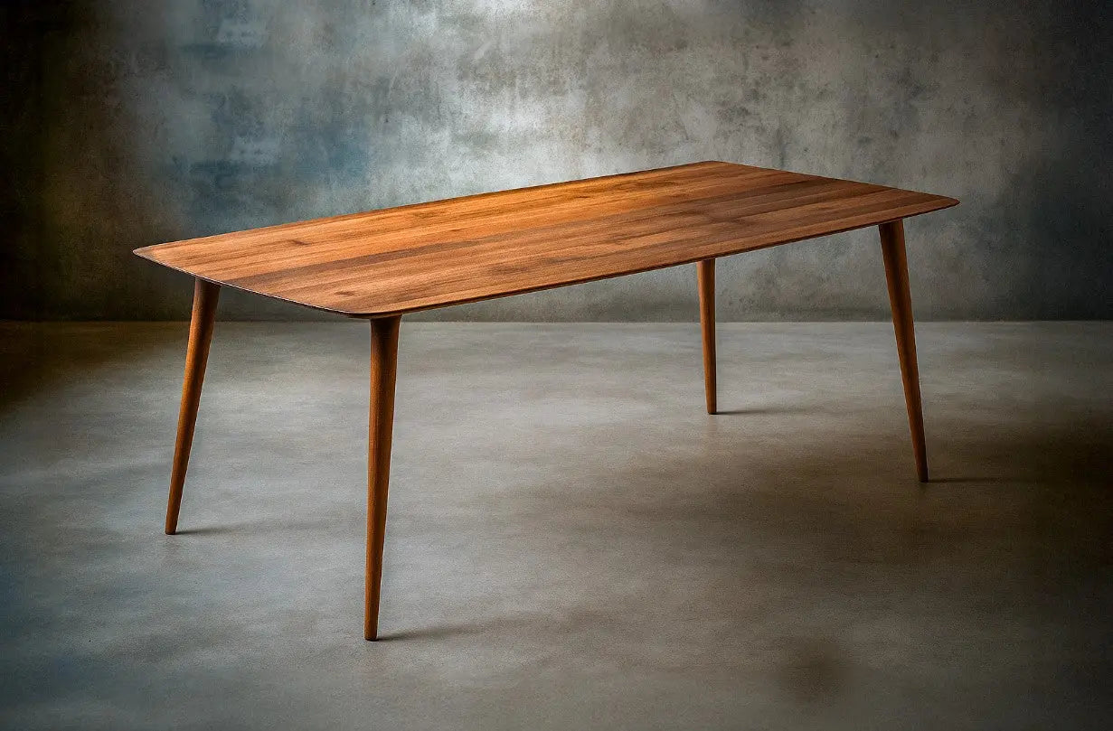Edge Glued Hardwood Dining Table - Solid Kitchen Table
