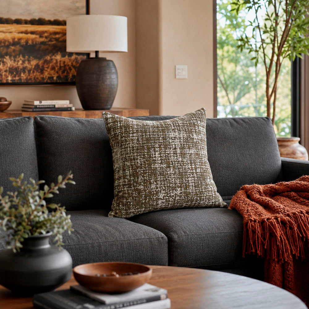 Wren Abstract Textured Pillow Cover