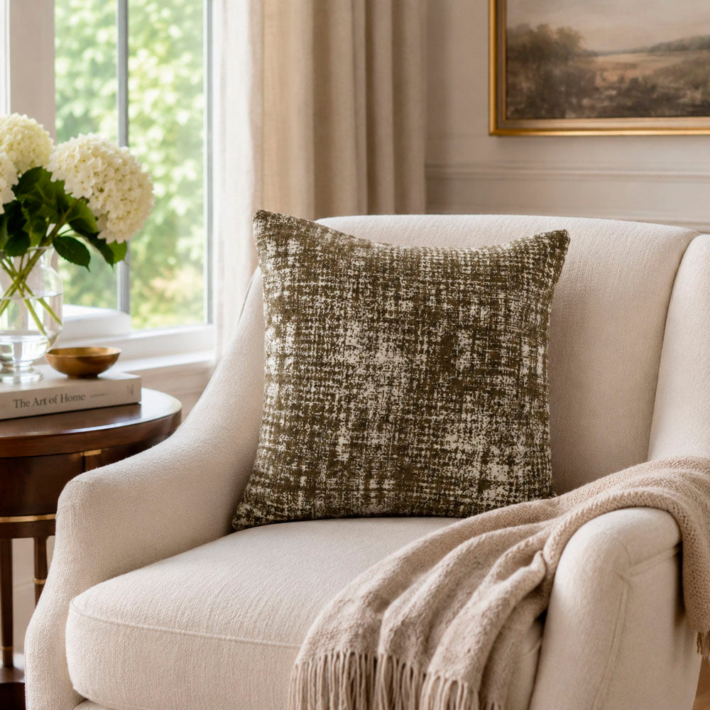 Wren Abstract Textured Pillow Cover