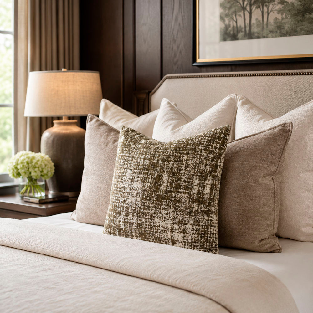 Wren Abstract Textured Pillow Cover