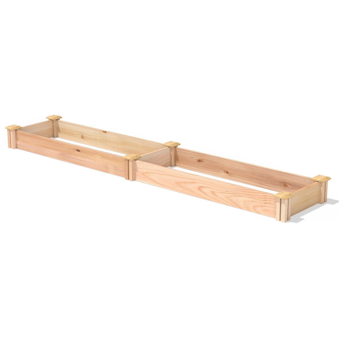 16 in x 96 in Low Profile Cedar Raised Garden Bed - Made In USA-1