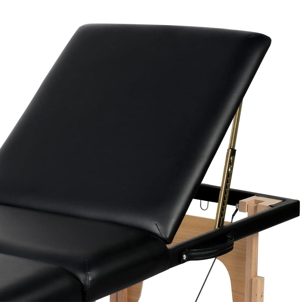 Black Adjustable Portable Massage Tattoo Folding Elevated Table-2