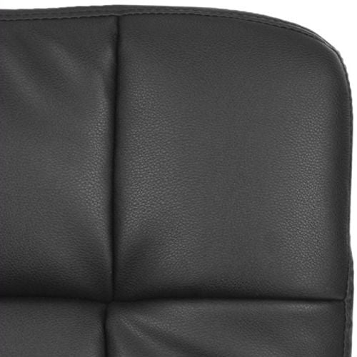 Modern Black Faux Leather Cushion Home Office Desk Chair-3