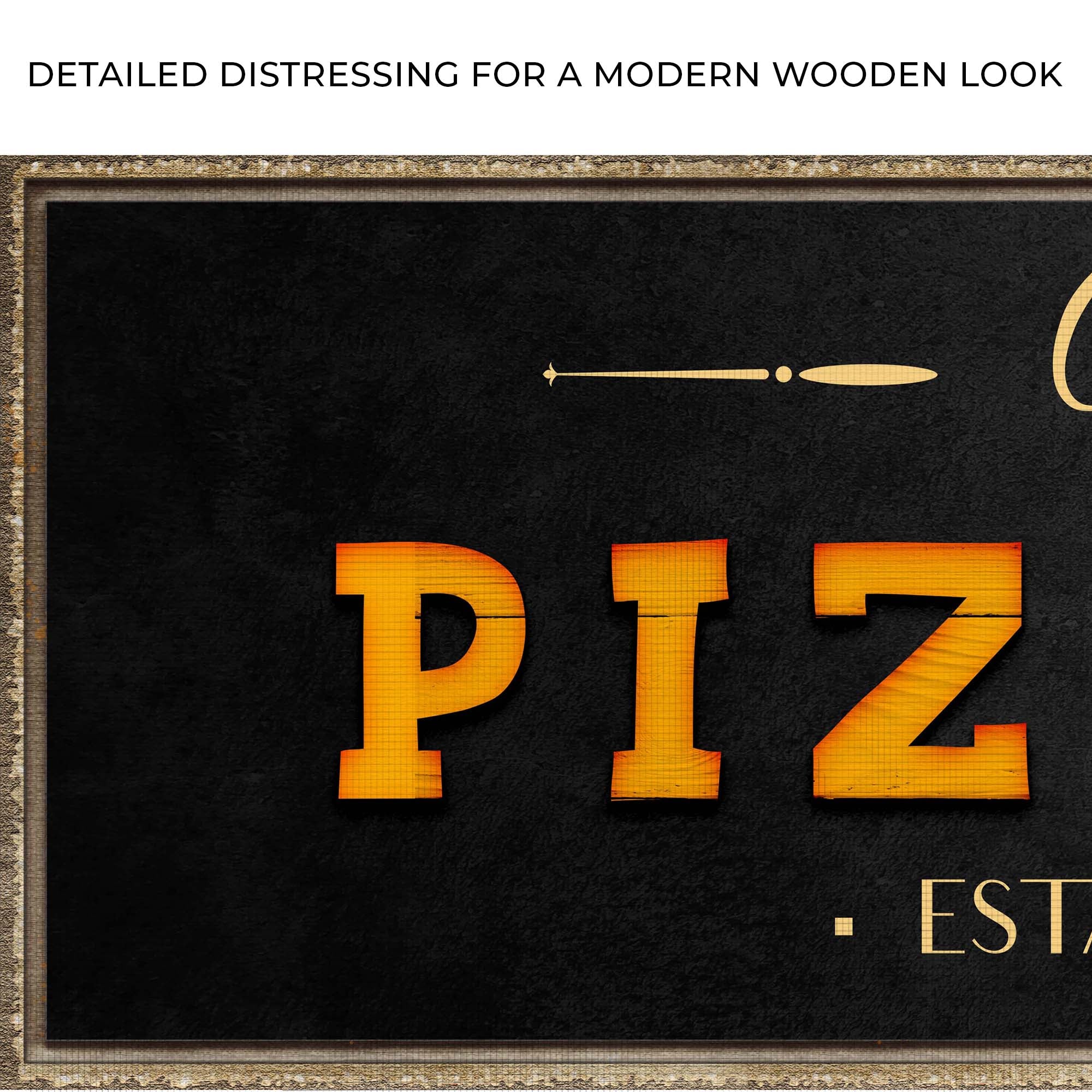 Wood Pizzeria Sign