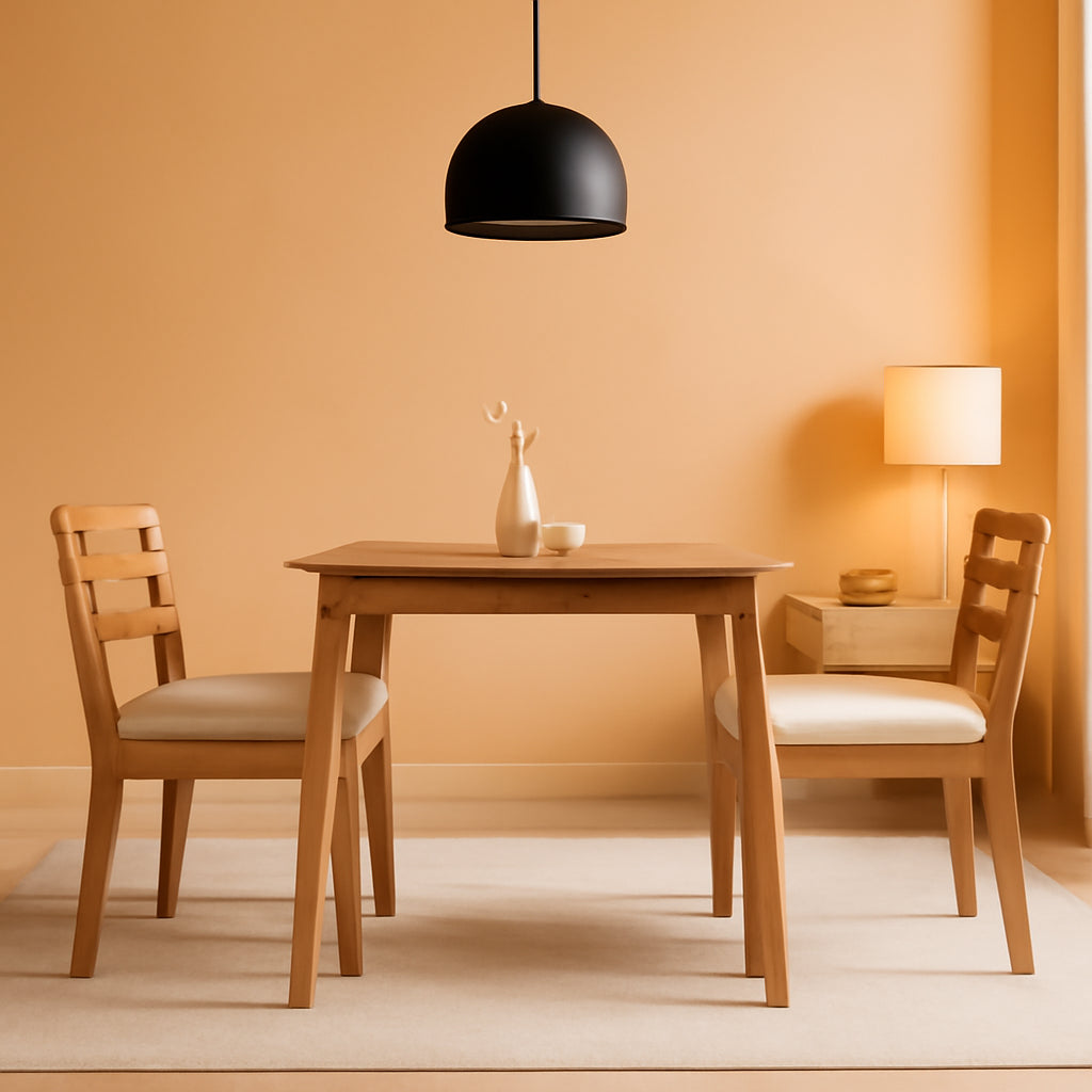 Premium Solid Wood Farmhouse Dining Table Set For Four