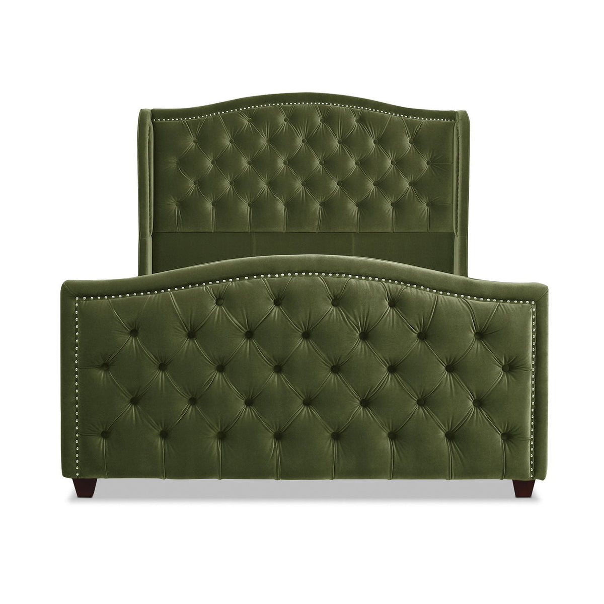 Marcella - Upholstered Shelter Headboard Bed Set
