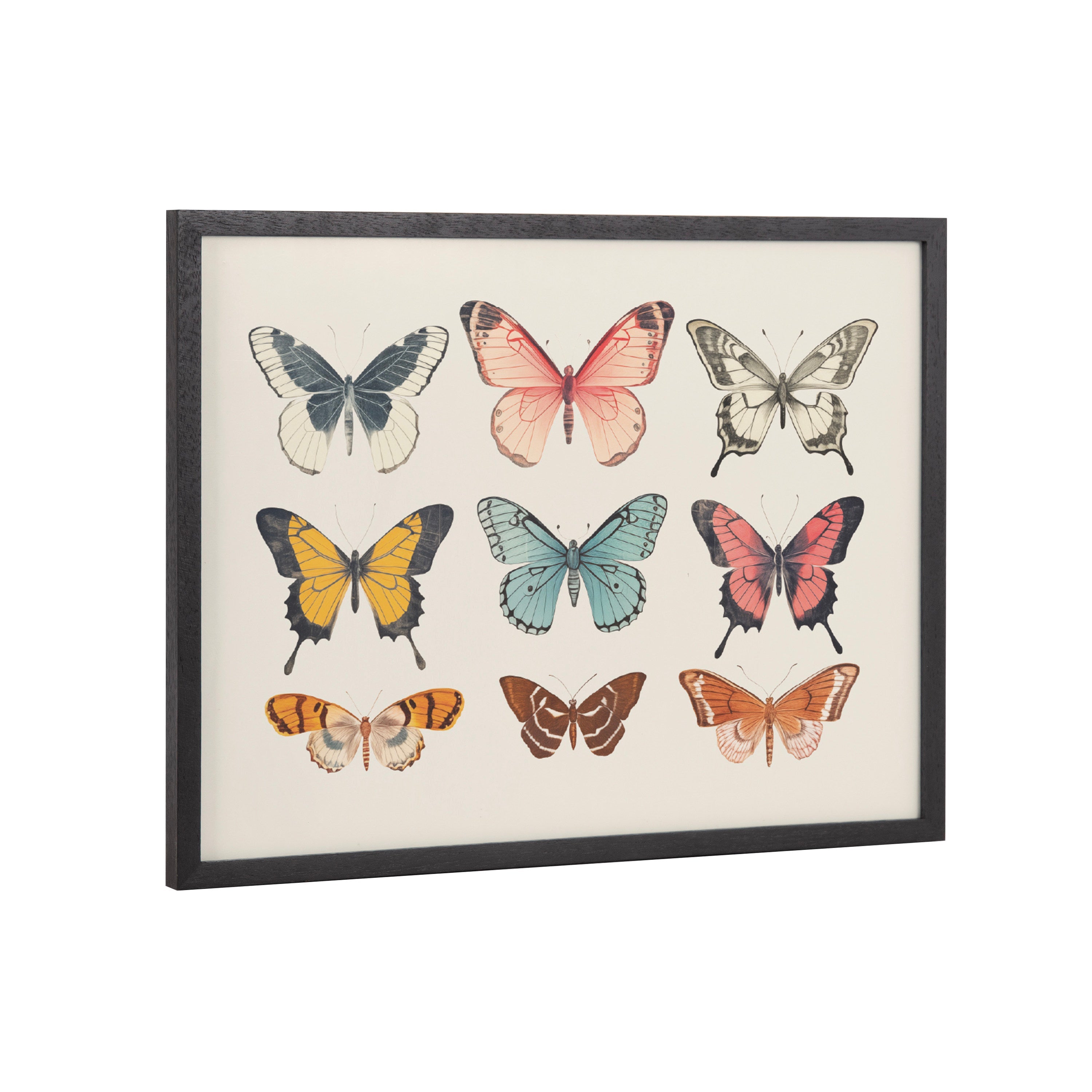 Gallery Vintage Style Muted Pastel Butterflies II Print by The Creative Bunch Studio
