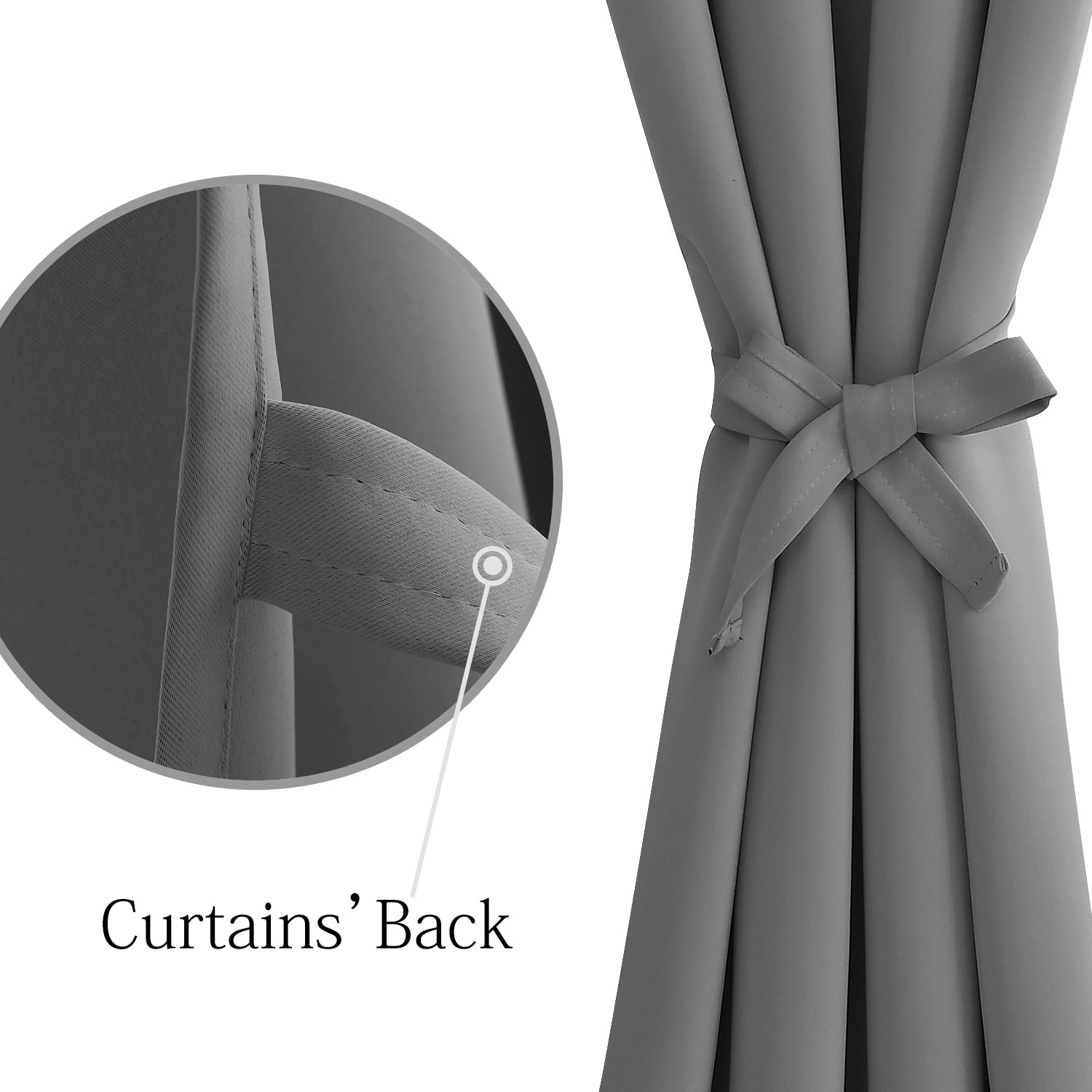 Custom Curtains: 100% Blackout Curtains, Set of 2 Panels-2