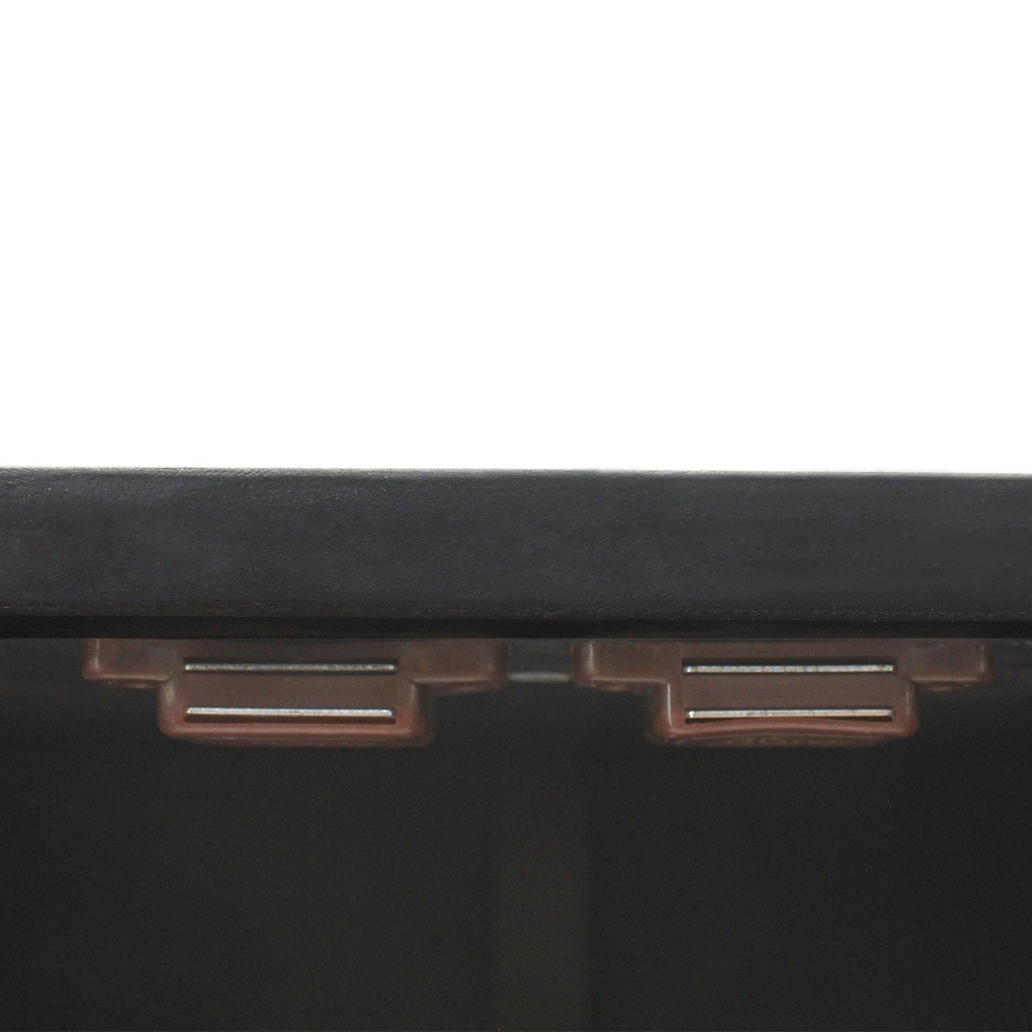 Modern Black Wood Storage Cabinet with Decorative Door