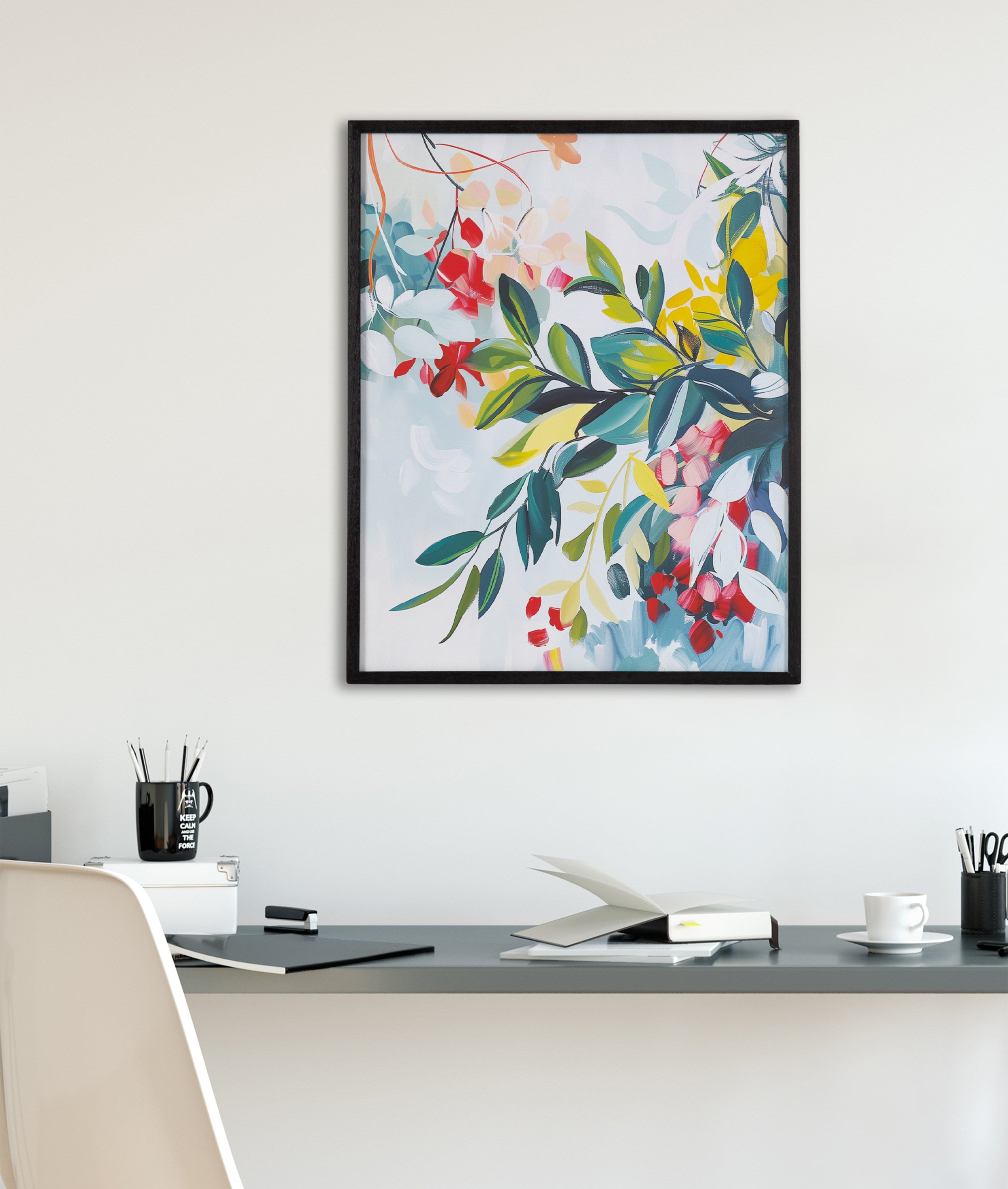 Gallery Jewel Tone Botanical Abstract Print by The Creative Bunch Studio