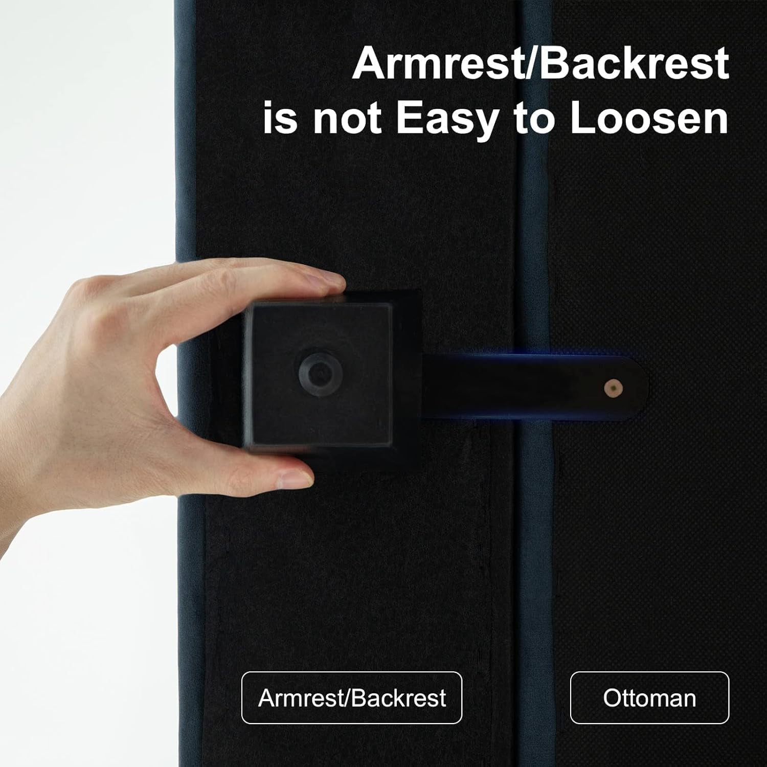 Modular Velvet Sectional Sofa Blue With Storage Ottoman