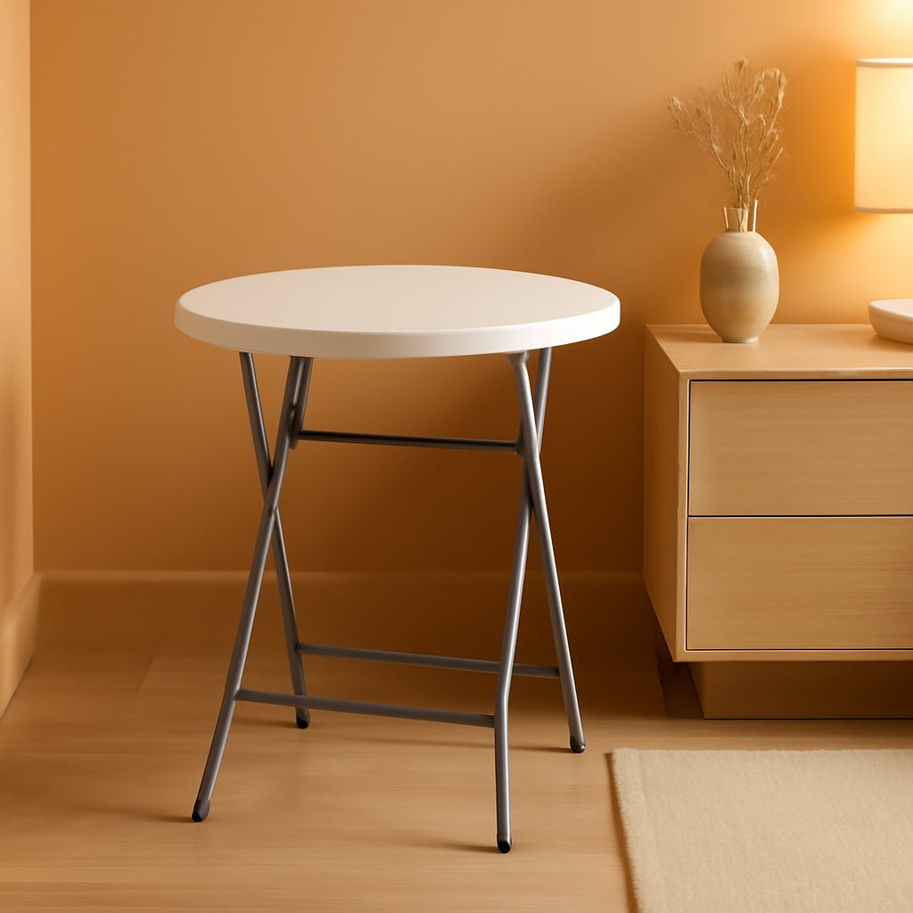 Bar Height Folding Table Indoor Outdoor Patio Table