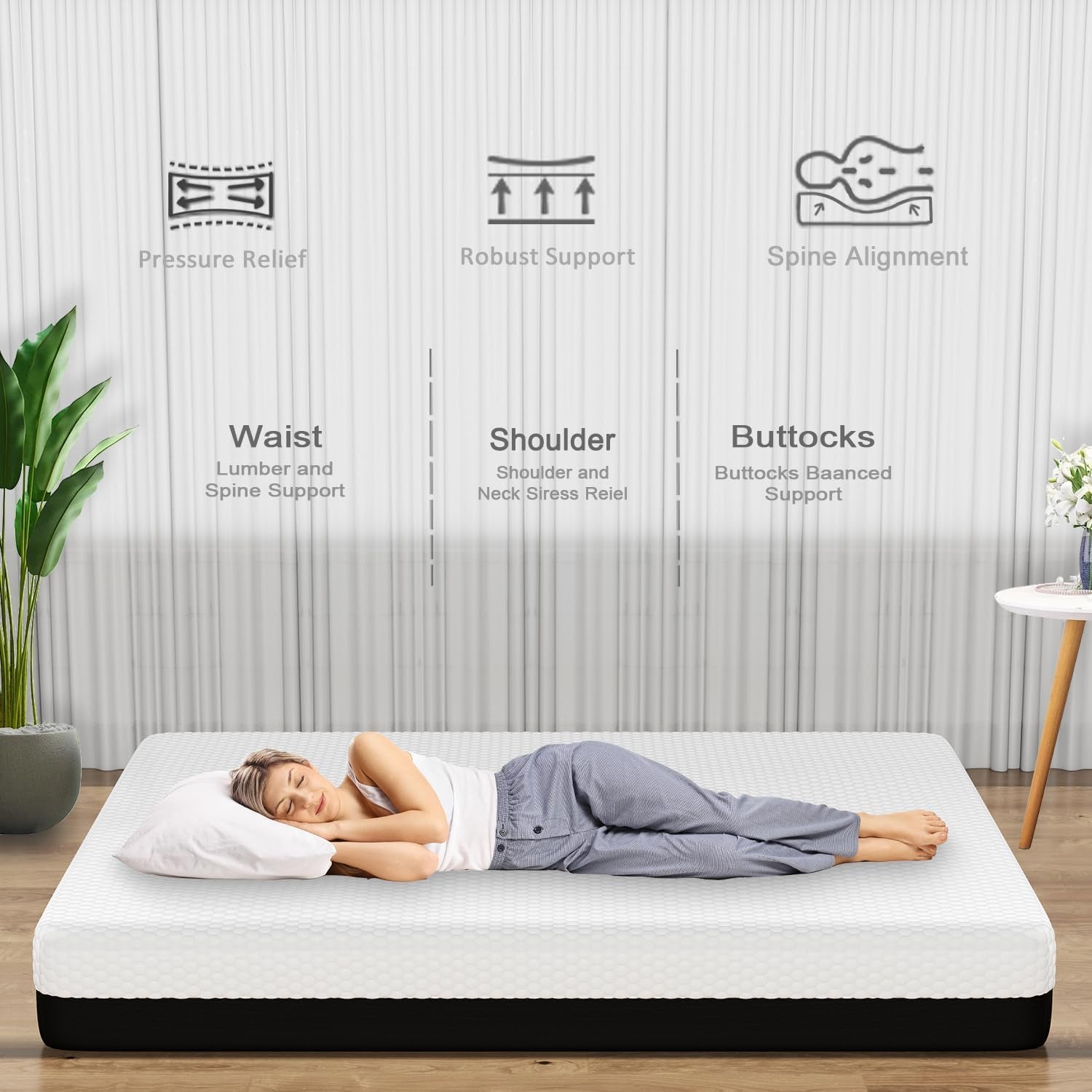 Queen Memory Foam Mattress Certipur US Certified Quality