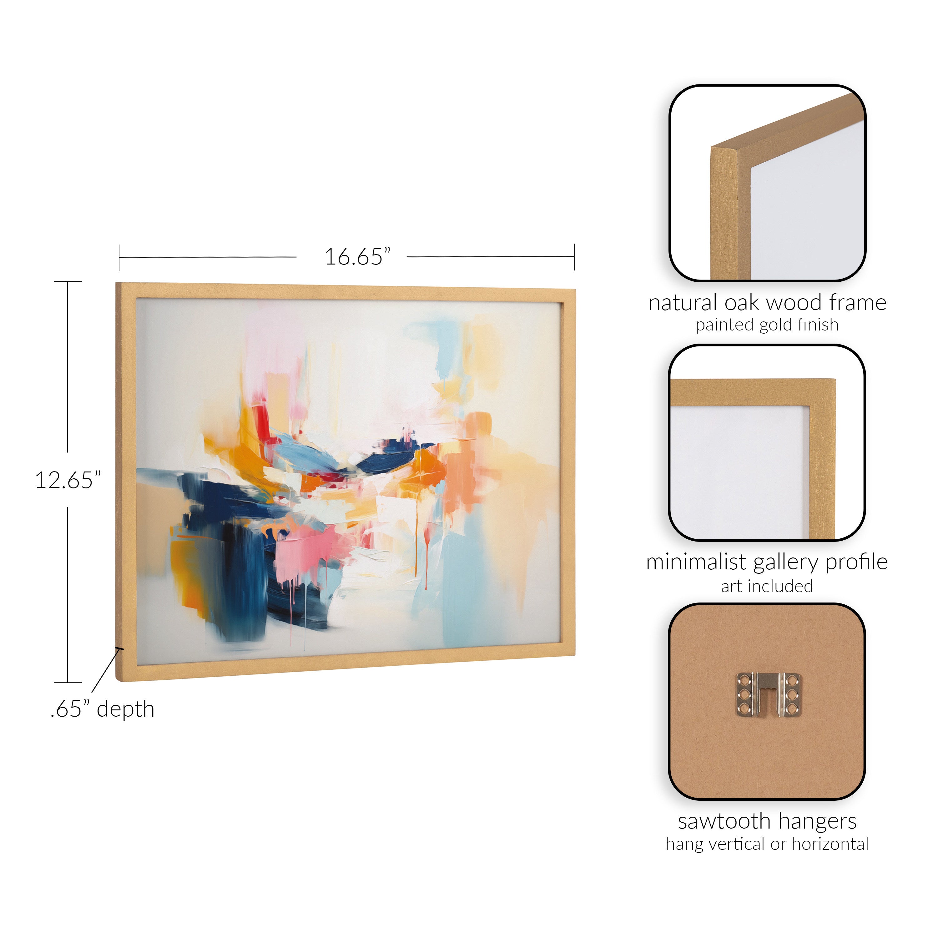 Gallery Elegant Coastal Beach Abstract Print by The Creative Bunch Studio