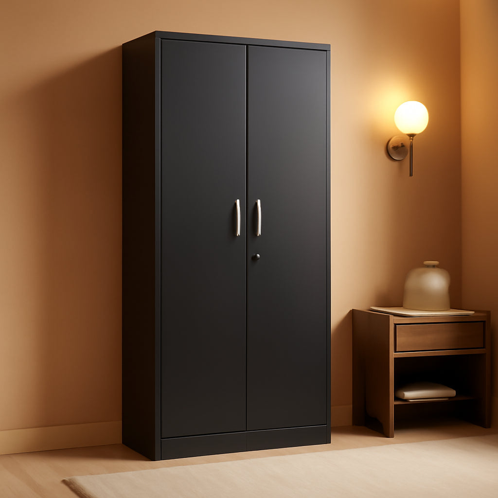 Metal Storage Cabinet With Adjustable Shelves Black