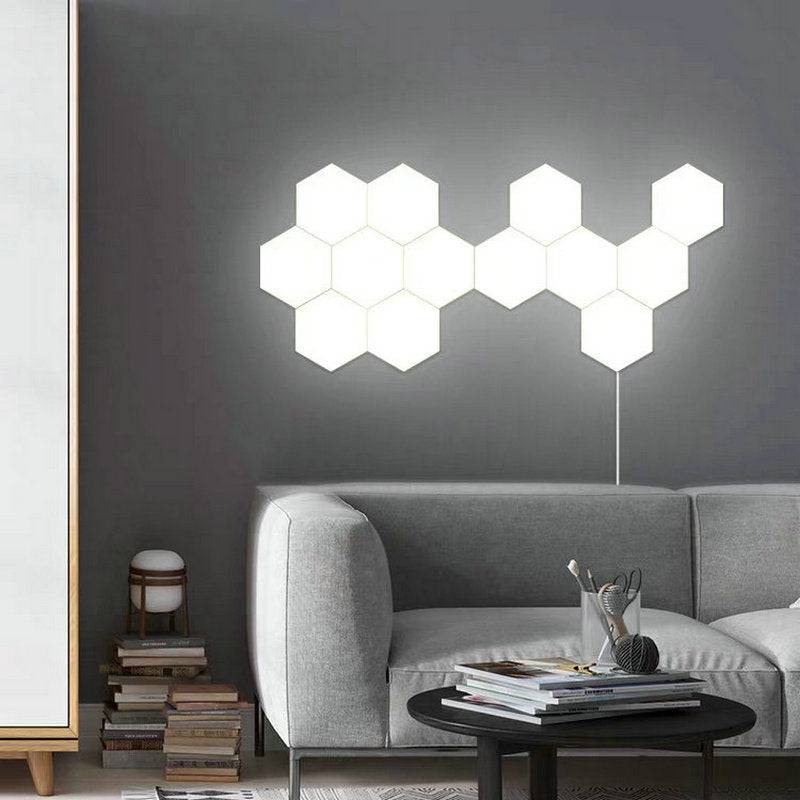 Wireless Smart Phone Controlled LED Modular Honeycomb Light - DIY Hexagonal Quantum Light for iOS & Android-1