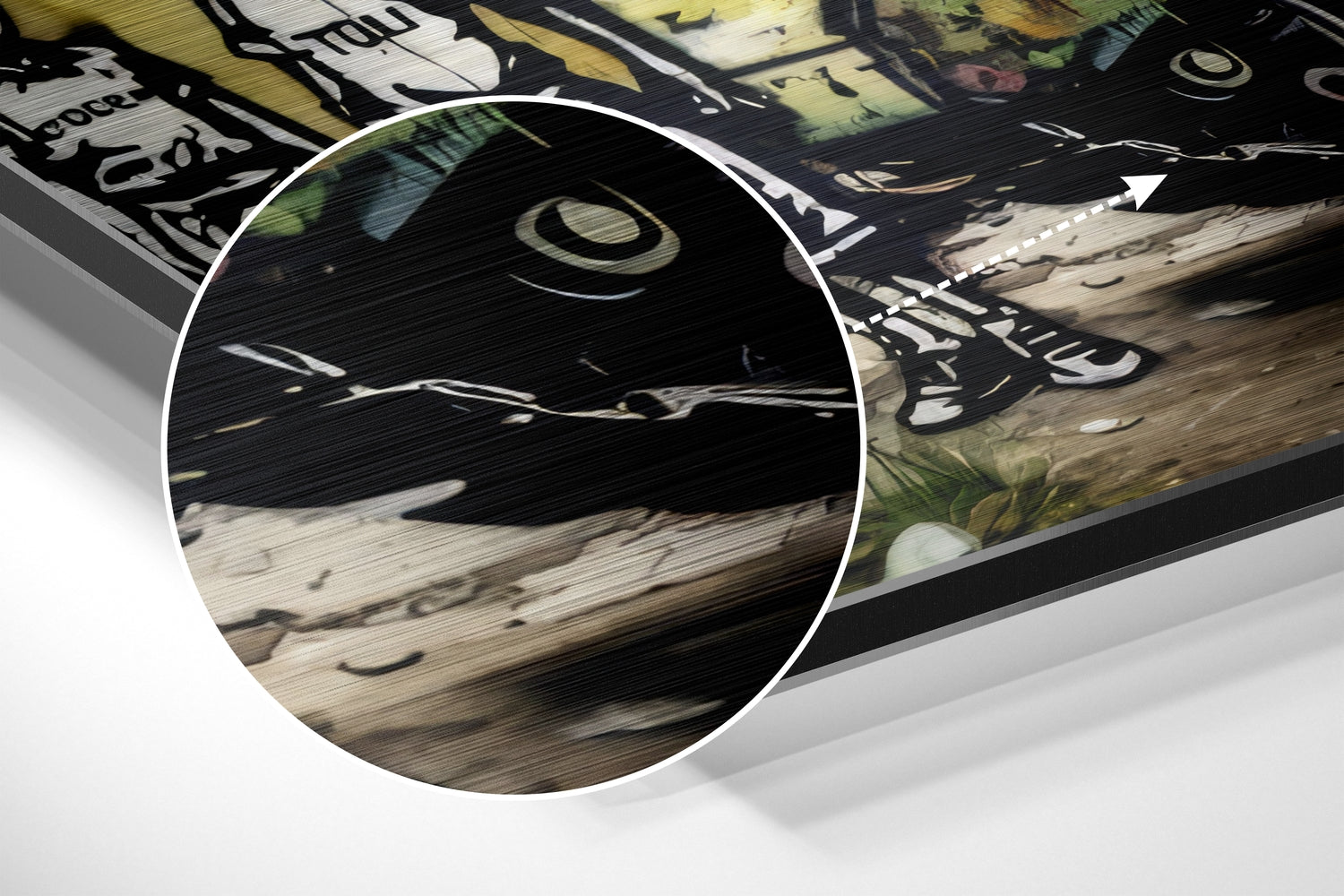 Kids and Tank Brushed Aluminum Dibond Wall Art