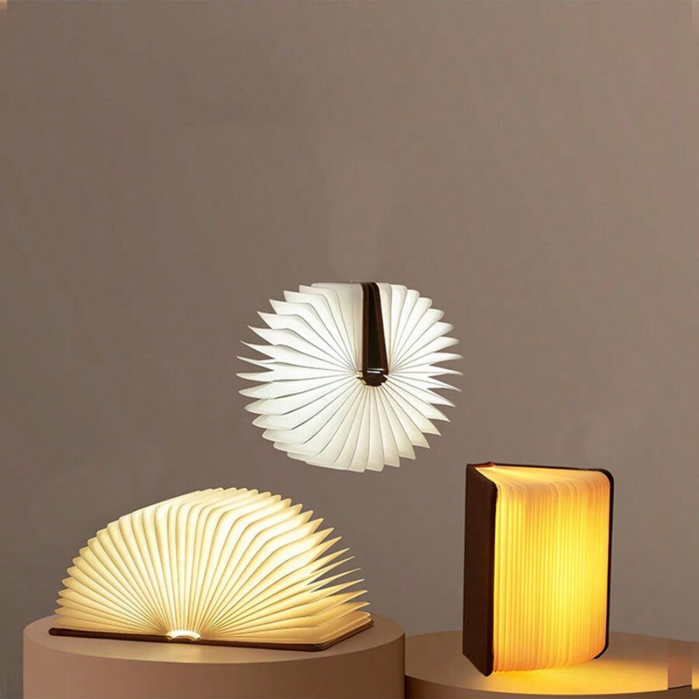 Wooden Luminous Book Lamp, Holiday Gift-1