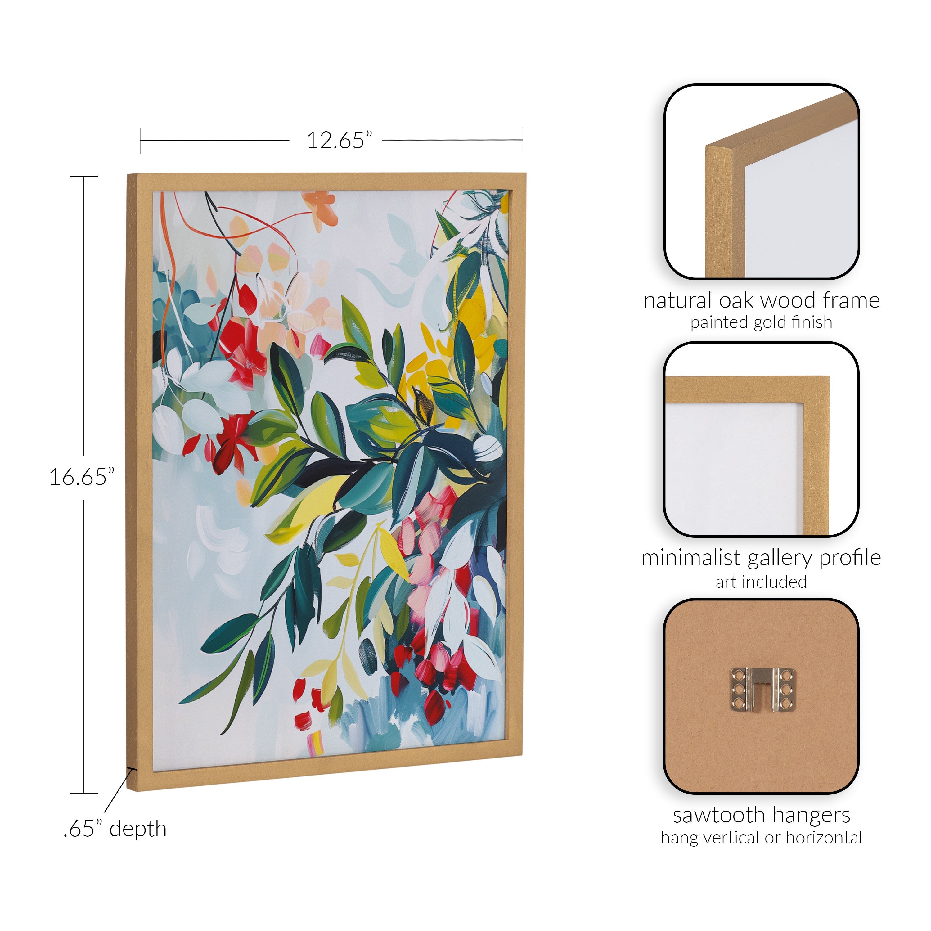 Gallery Jewel Tone Botanical Abstract Print by The Creative Bunch Studio