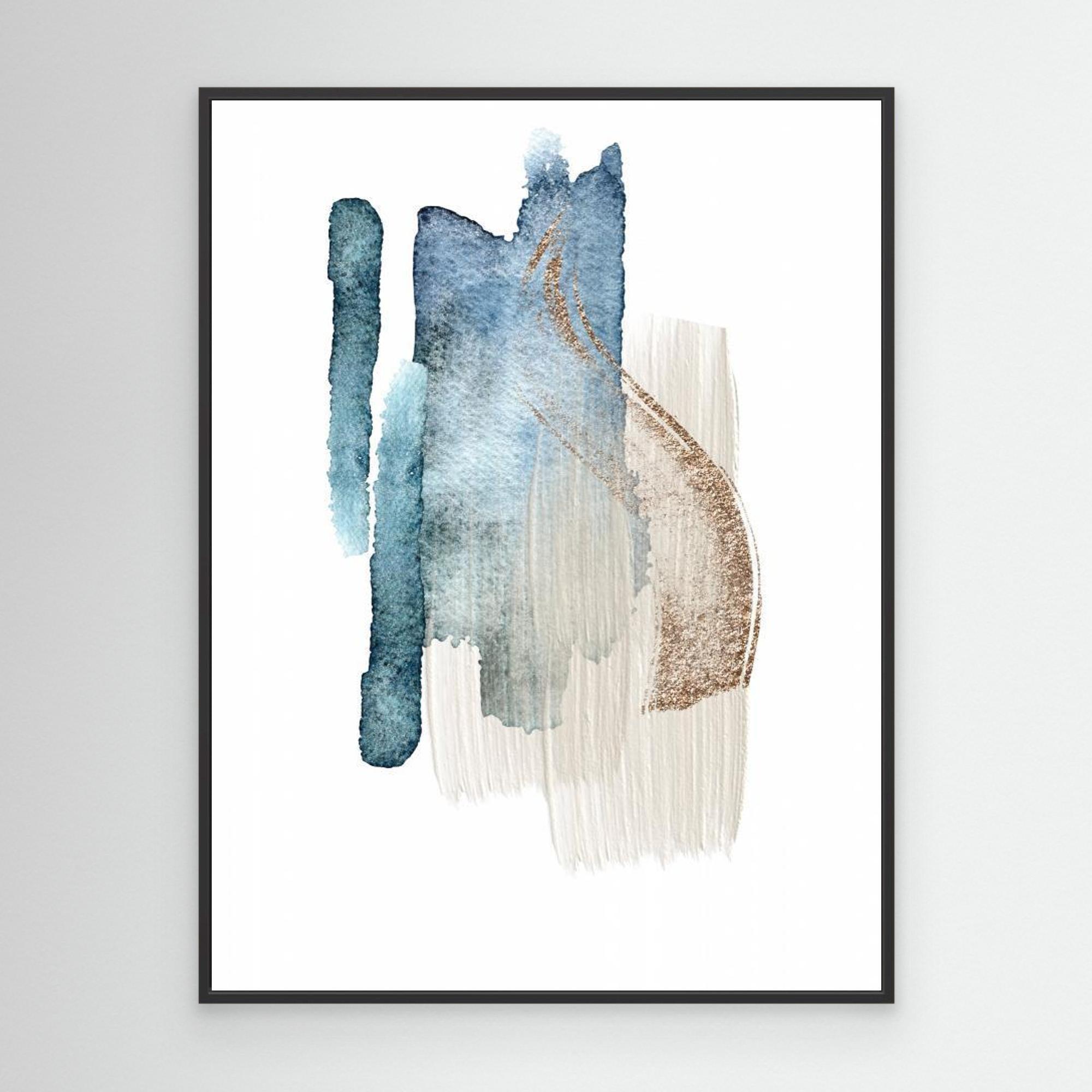 Atlantic Blue Abstract-2 by Sally Ann Moss