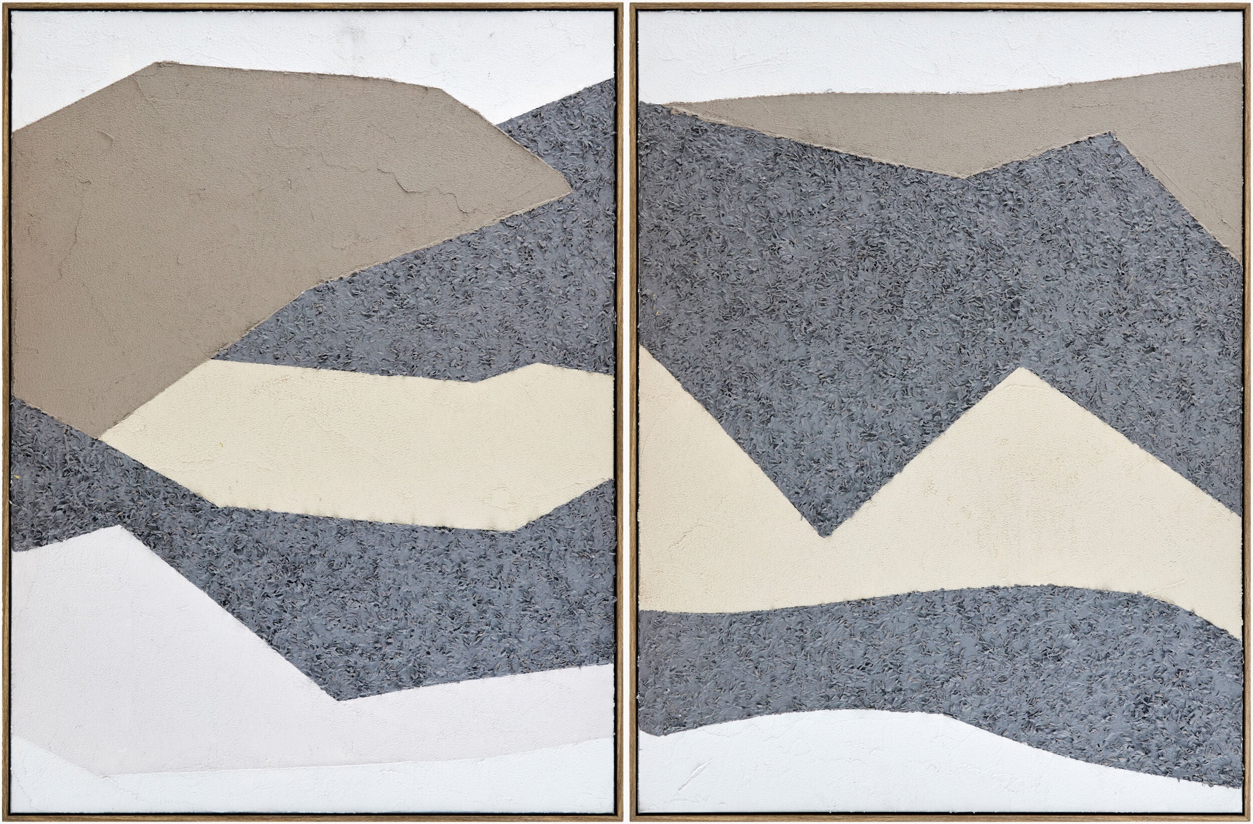 Soft White Modern Framed Wall Art for modern gallery walls-0