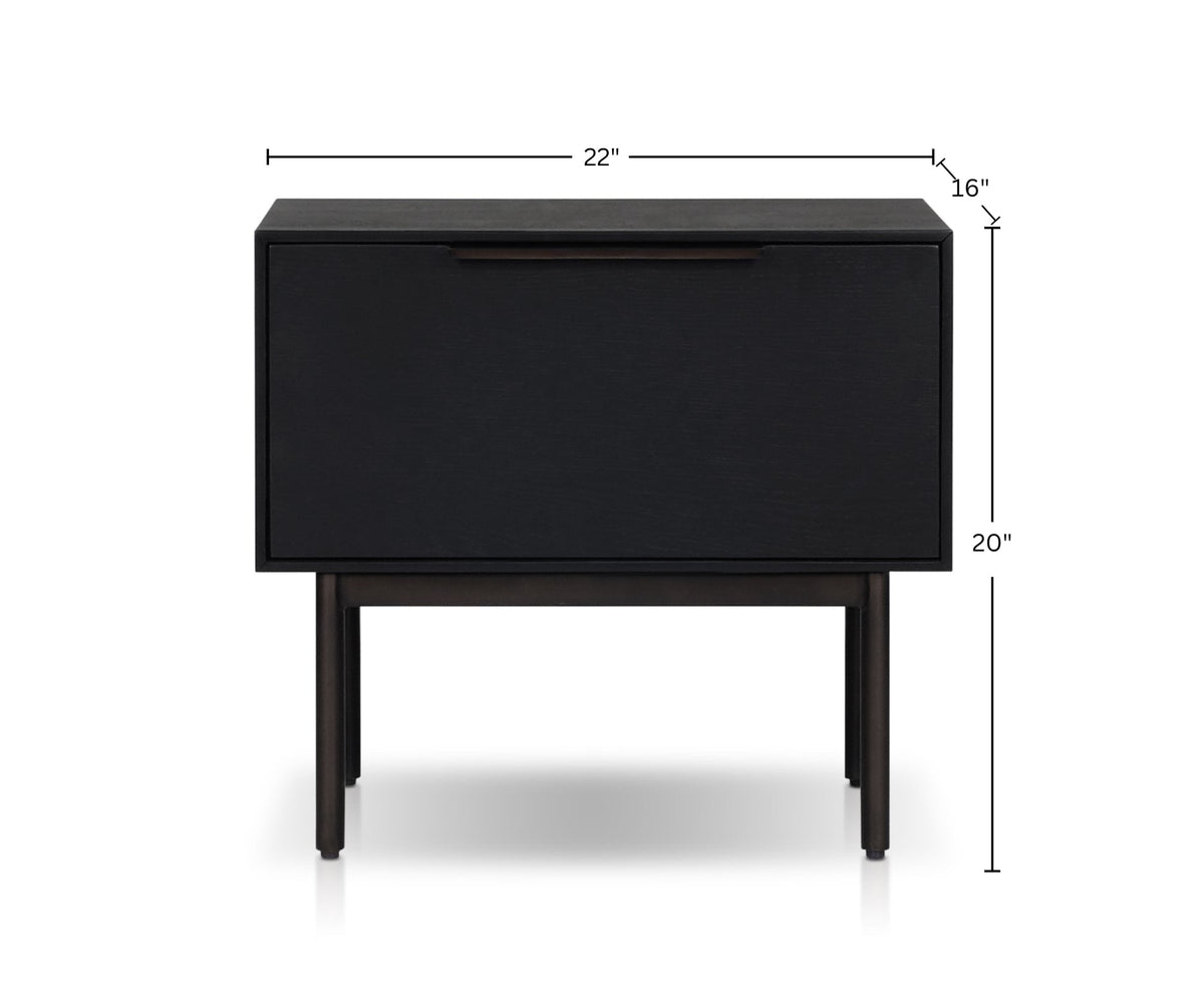 Akira Nightstand, Black