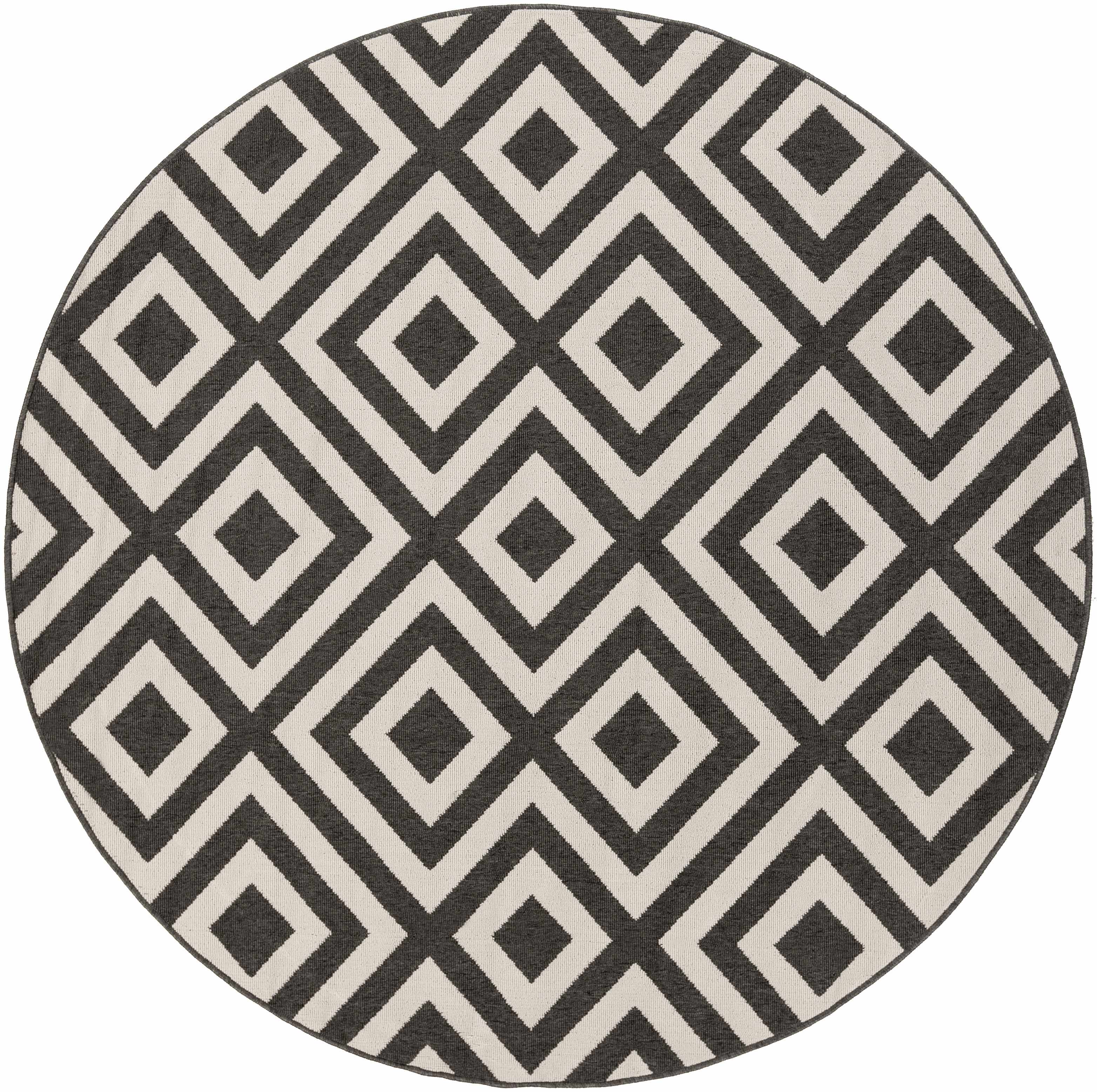 Spilsby Black Trellis Outdoor Rug-8