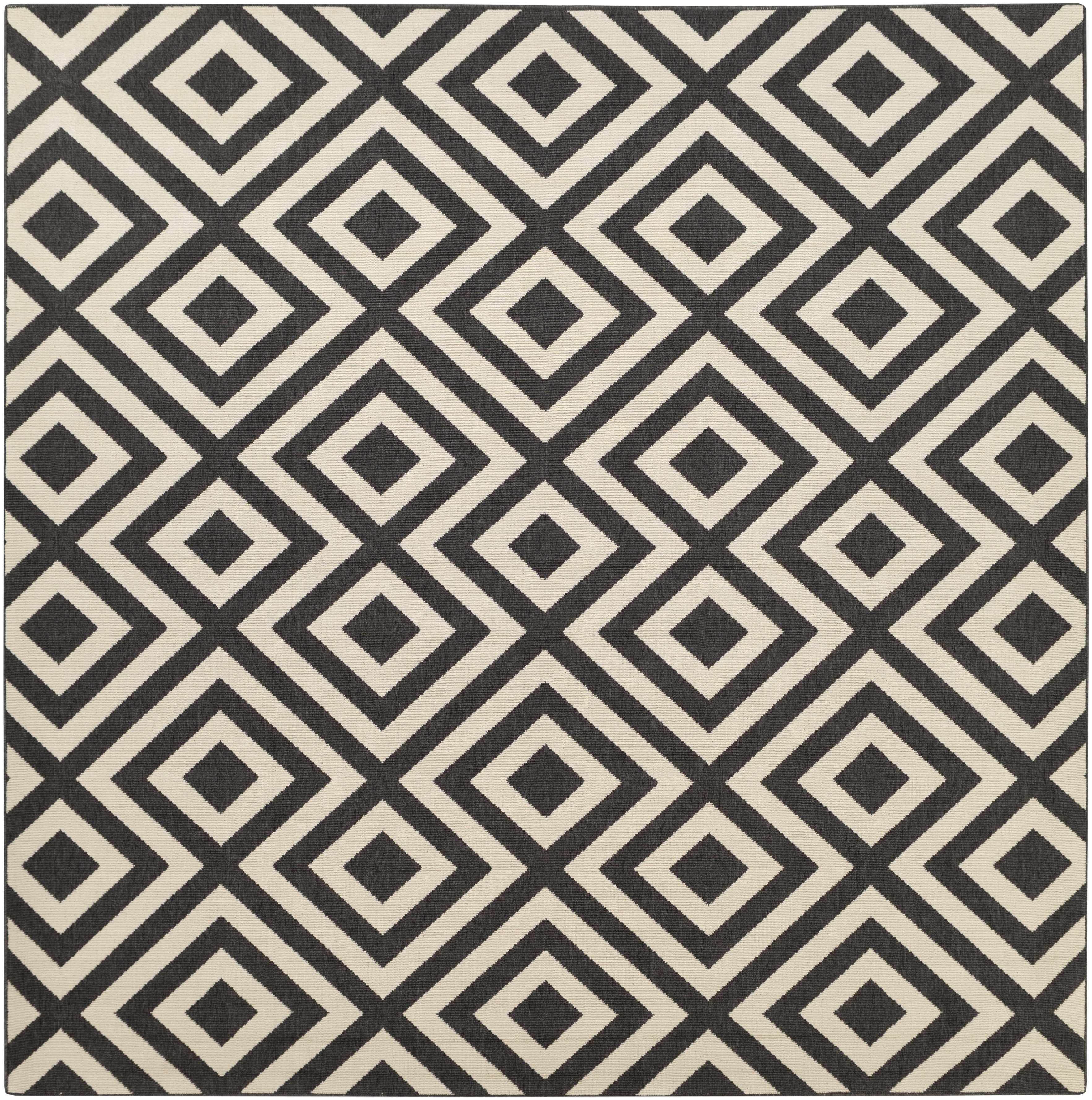 Spilsby Black Trellis Outdoor Rug-4